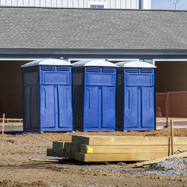 Heavy-duty construction site porta potty in Manteca, California