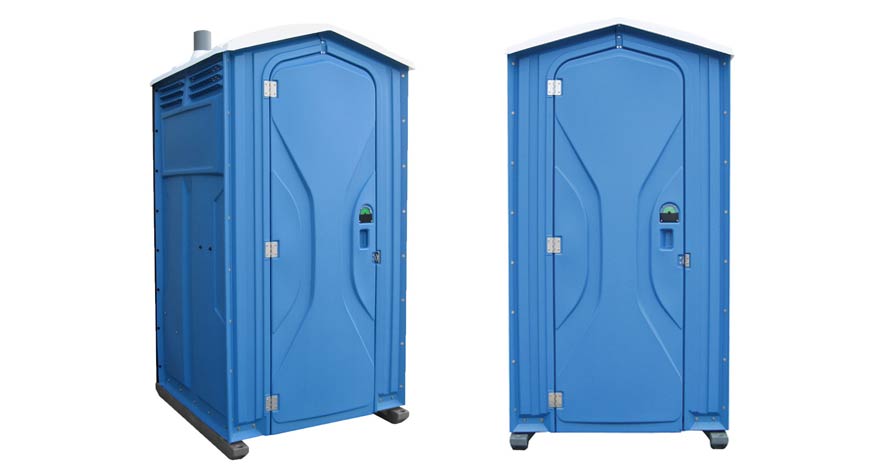 Long-term porta potty units on site in Manteca, California